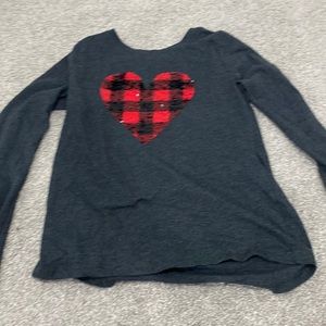 Slip sequence plaid longsleeve kids shirt